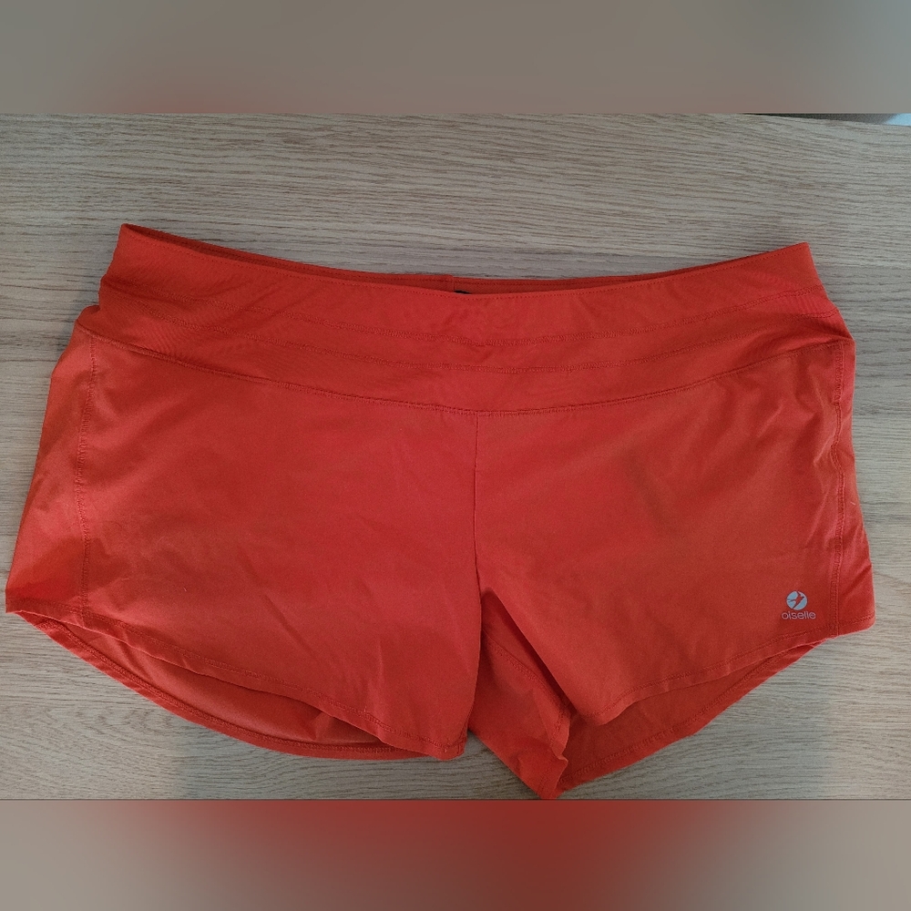 Oiselle Roga Shorts Size 10 Vintage Orange